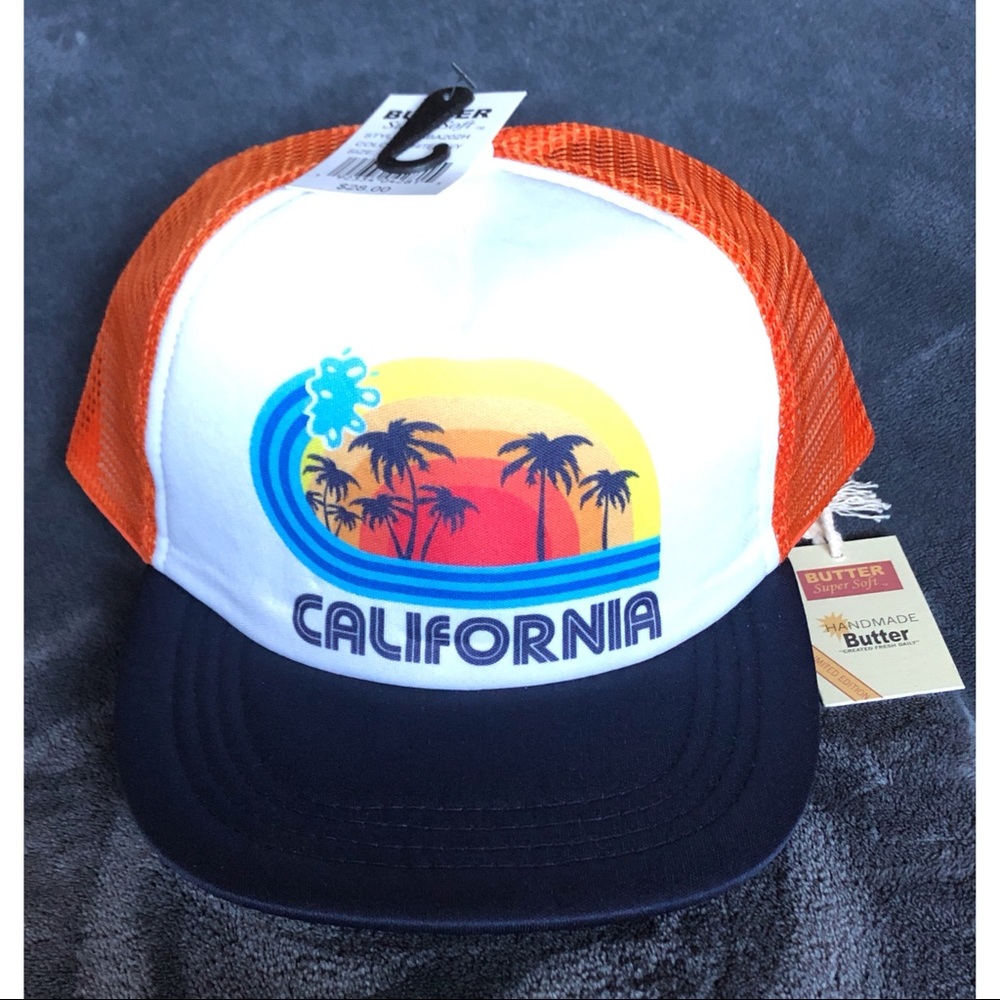 NWT Butter Super Soft Limited Edition California Trucker Hat Unisex Cap